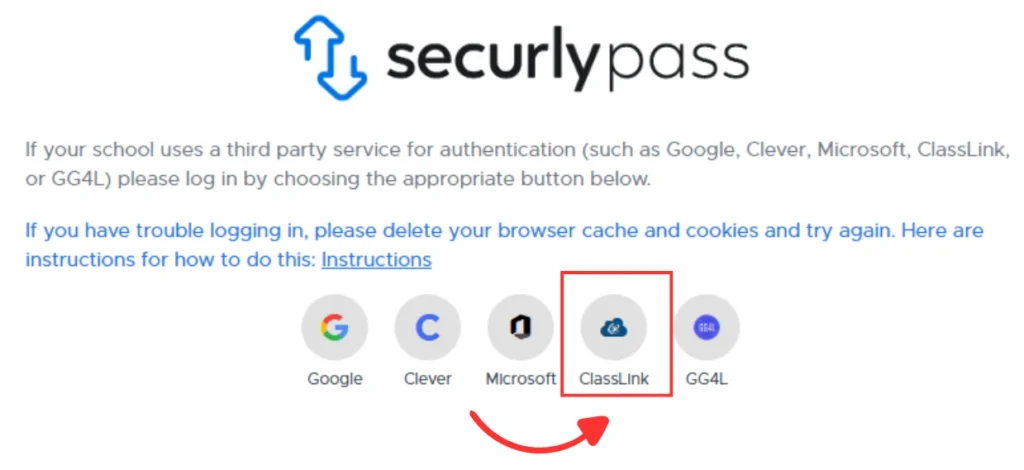 ehallpass (securlypass) Login Using ClassLink