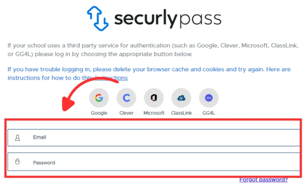 ehallpass (securlypass) Login Using Email and Password